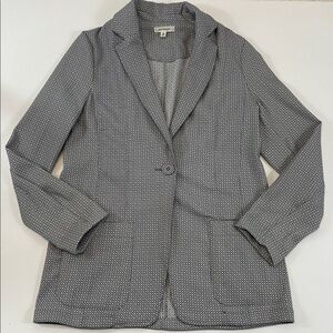 Max Studio Gray White Blazer Jacket Women’s Sz M